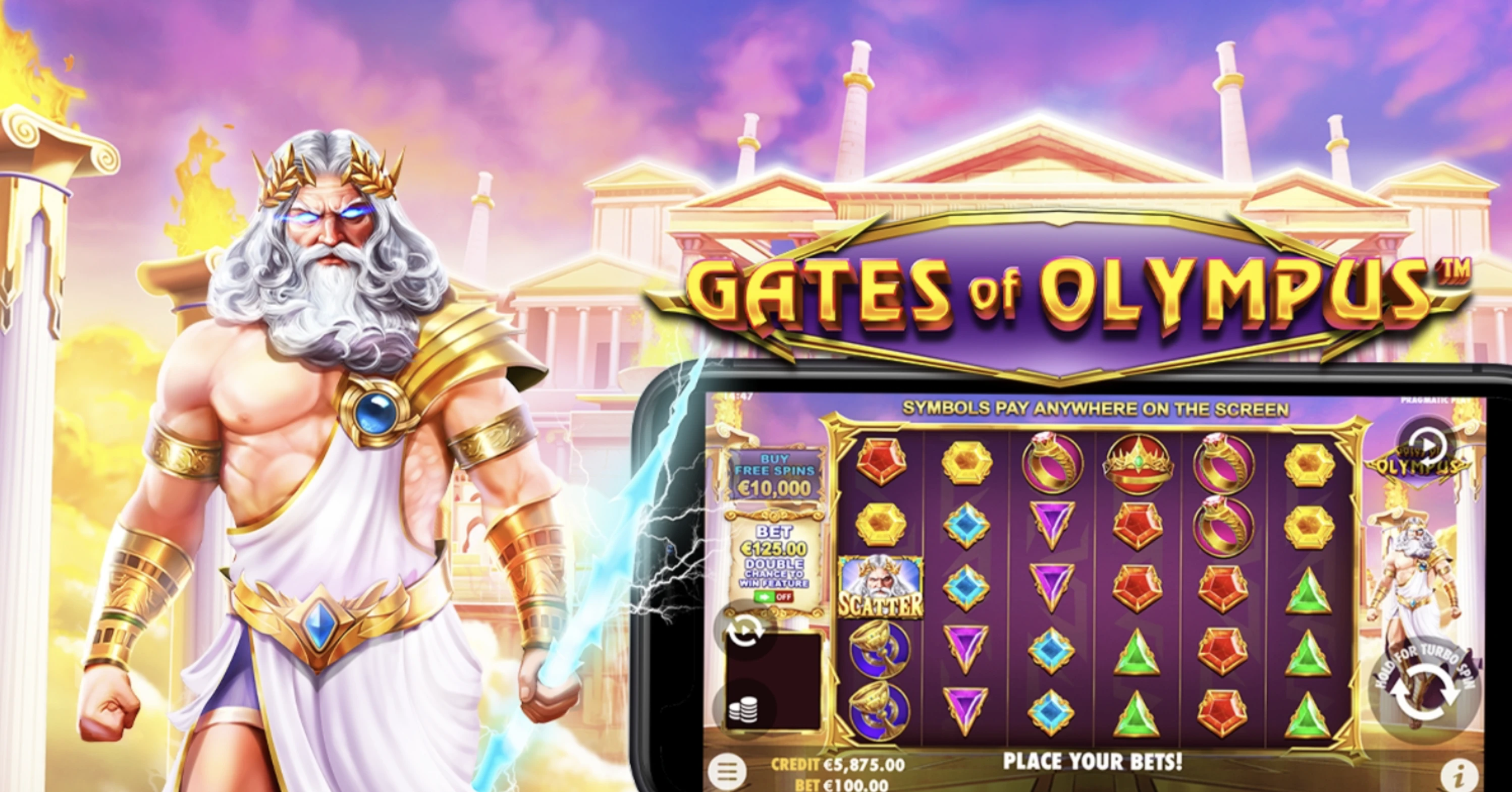 Playing Gates of Olympus on a mobile device